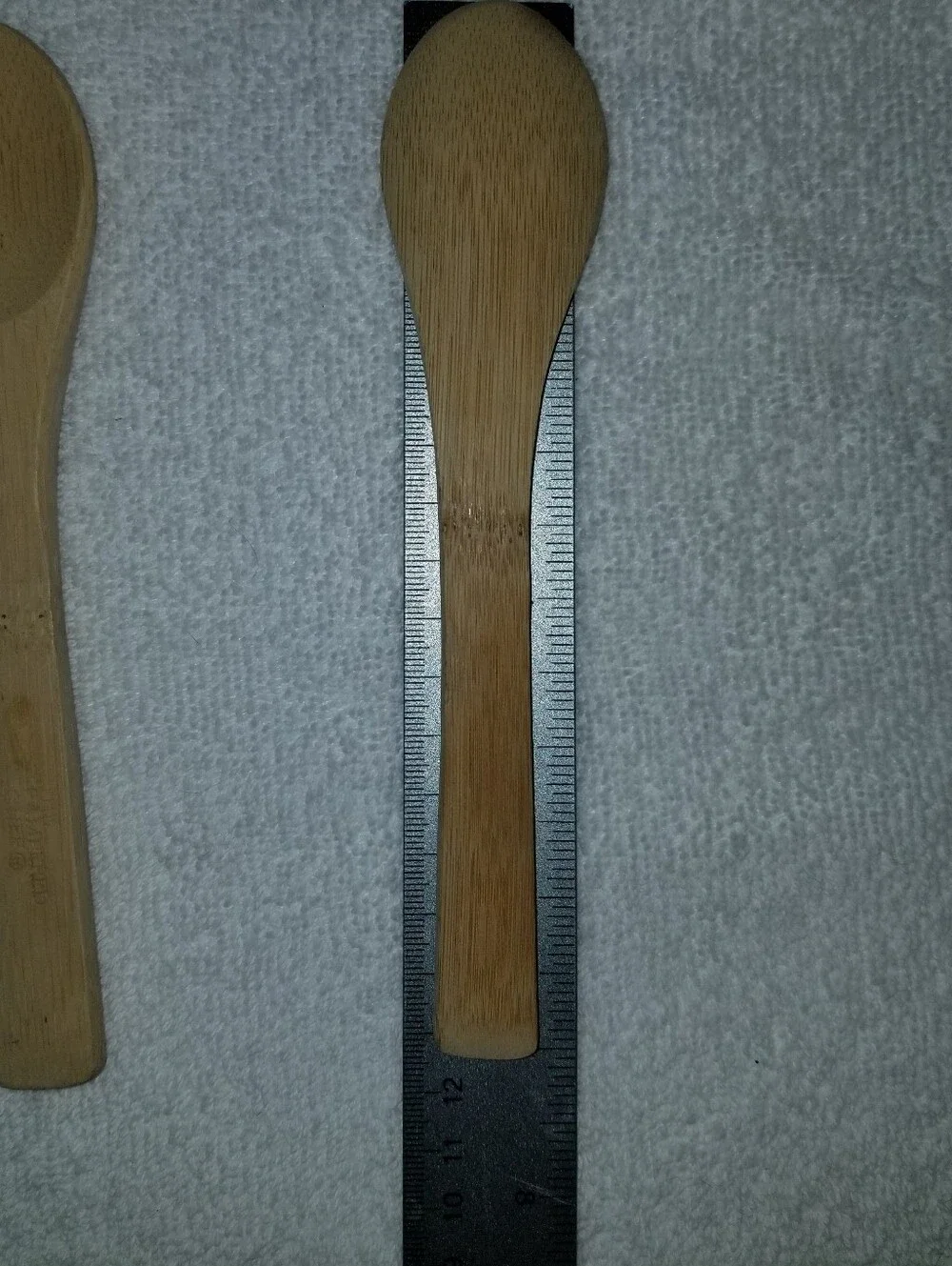 Vintage Set of 3 Pampered Chef Wooden Spoons Approx 8 Inches Natural Wood